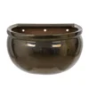 Woodlodge 26cm Bronze Glazed Blossom Wall Pot
