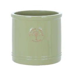 Woodlodge 30cm Mint Green Glazed Heritage Cylinder Pot