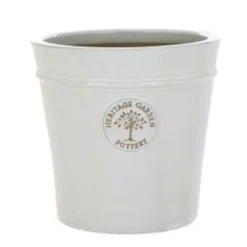 Woodlodge 41cm White / Cream Glazed Heritage Pot