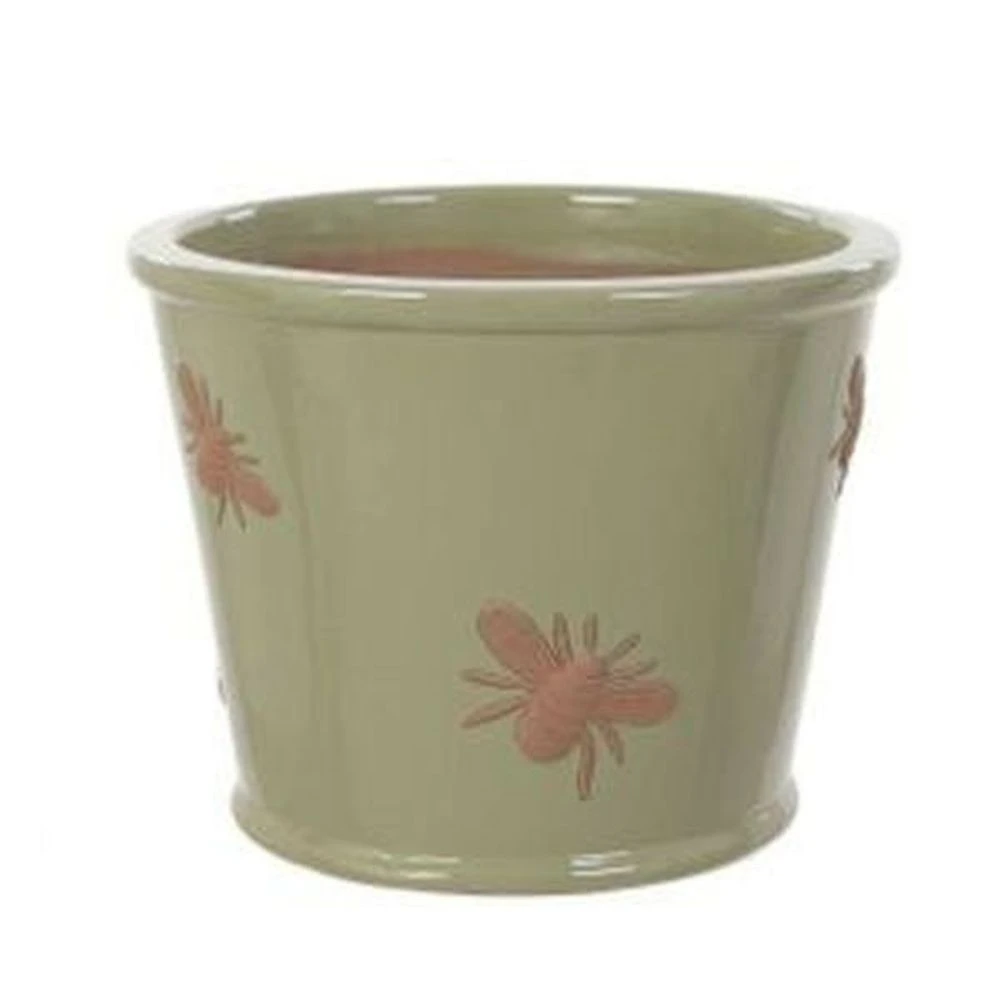 Woodlodge 38cm Green Bee Planter 1 Woodlodge 38cm Green Bee Planter