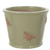 Woodlodge 25cm Glazed Green Bee Pot