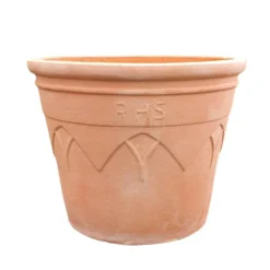 Woodlodge 60cm Terracotta RHS 2 Tapered Arches Pot