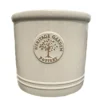 Woodlodge 38cm White / Cream Glazed Heritage Cylinder Pot