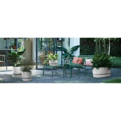 Elho 25cm Living Concrete Greenville Round Planter 7 Elho 25cm Living Concrete Greenville Round Planter -Hush Arbor Sales 8711904345716 4