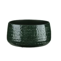 Edelman 29cm Forest Green Floyd Bowl Ceramic Pot