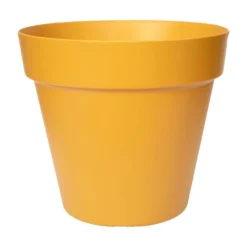 Elho 40cm Mustard Yellow Paris Flower Pot 3 Elho 40cm Mustard Yellow Paris Flower Pot -Hush Arbor Sales 8719606035171 2